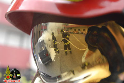 Casco Capo Squadra con riflesso